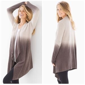 Barefoot Dreams Chic Lite Ombre Calypso Wrap Open Front Cardigan Women’s Siz M/L
